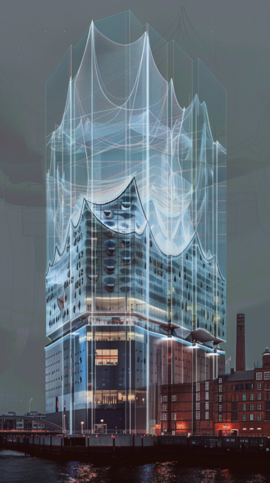 ELB01 Entwurf mit KI Elbphilharmonie