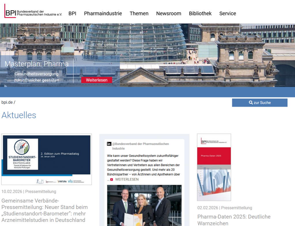 Logo Bundesverband de pharmazeutischen Industrie